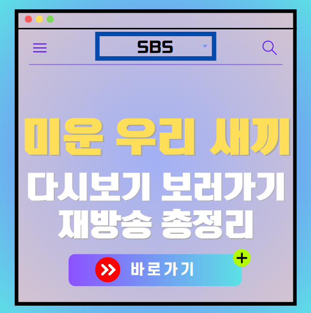 미운 우리 새끼 다시보기, 재방송 보러가기, OTT 출연진 모든 정보