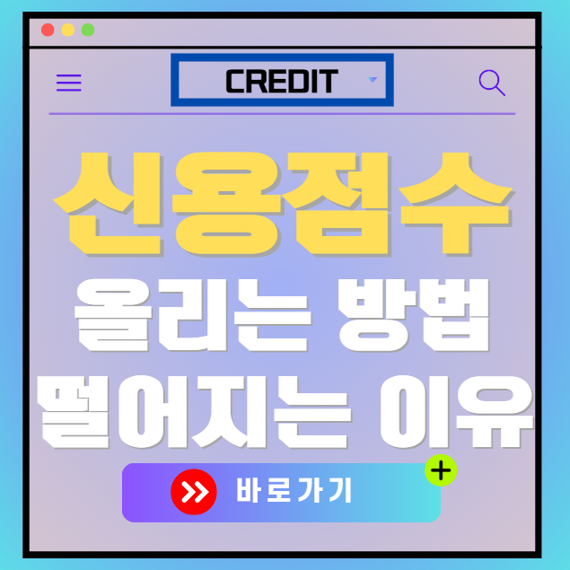 신용점수 올리는 방법 7가지 500점에서 900점까지, 신용점수 떨어지는 이유