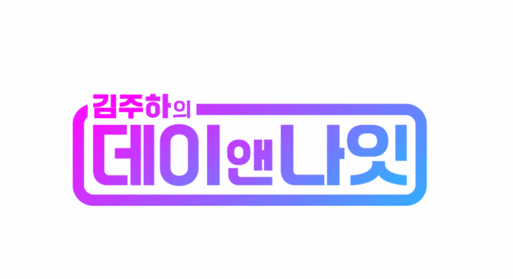 김주하의 데이앤나잇 로고. 프로그램 제목 표시.